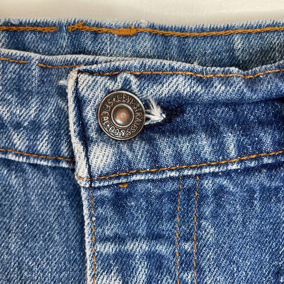 Vintage 80s 90s Levis 517 Boot Cut Orange Tab Made in USA Tag 36x34 Heritage - Picture 3 of 11